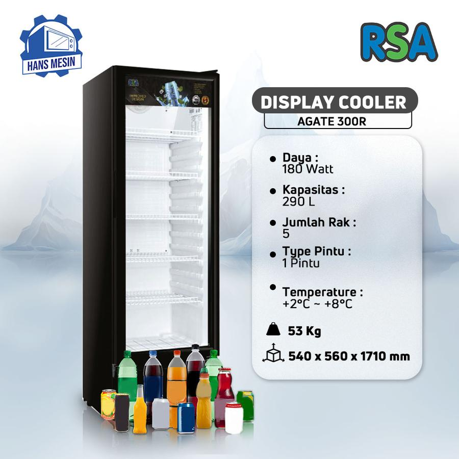 Showcase RSA AGATE-300R dengan kapasitas 290 liter