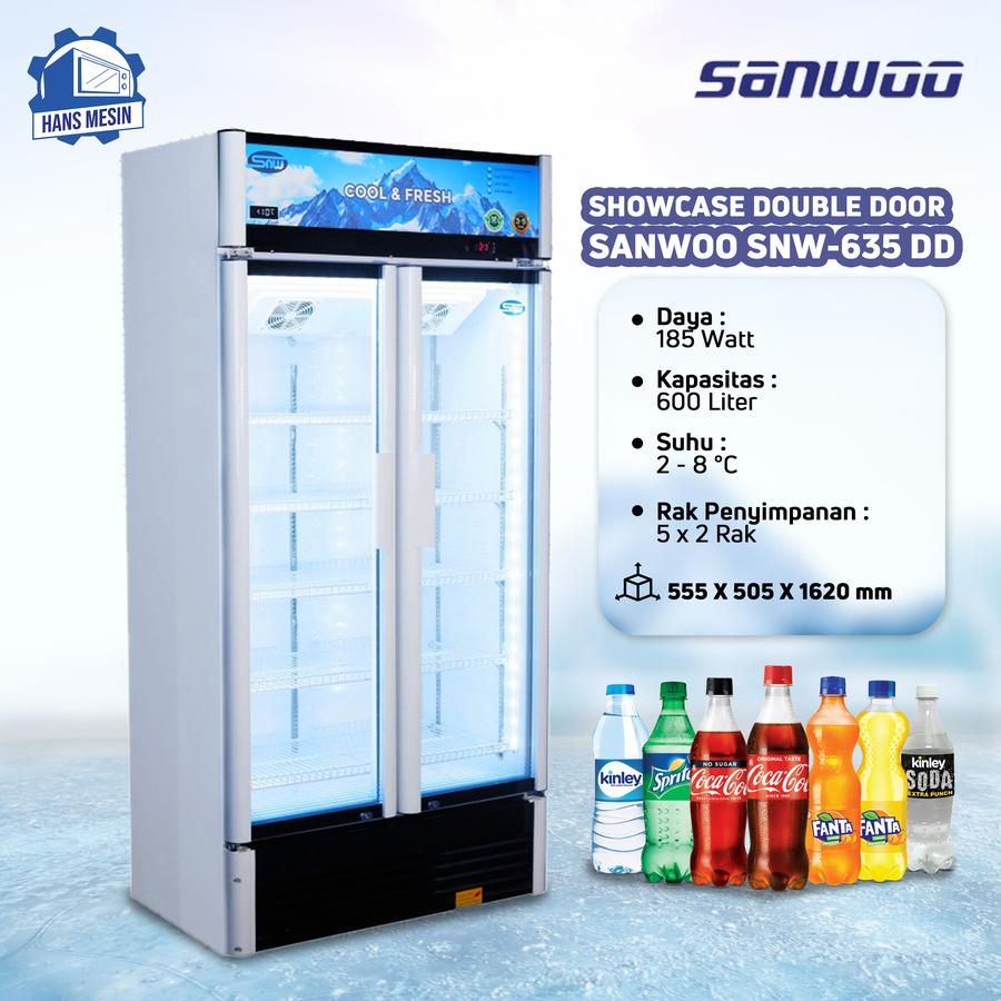 Showcase 2 Pintu SANWOO SNW-635DD